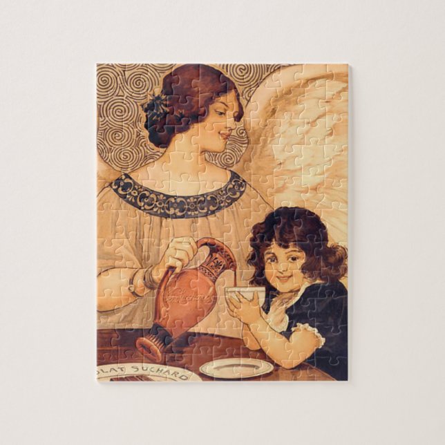Quebra-cabeça Chocolate Angel French Antiguado (Vertical)