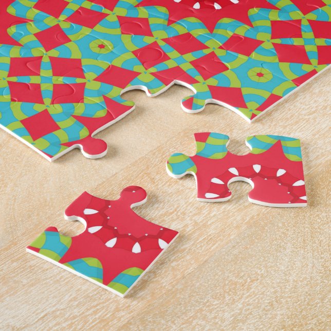 Quebra-cabeça Christmas Holiday Charm Pattern  (Lateral)