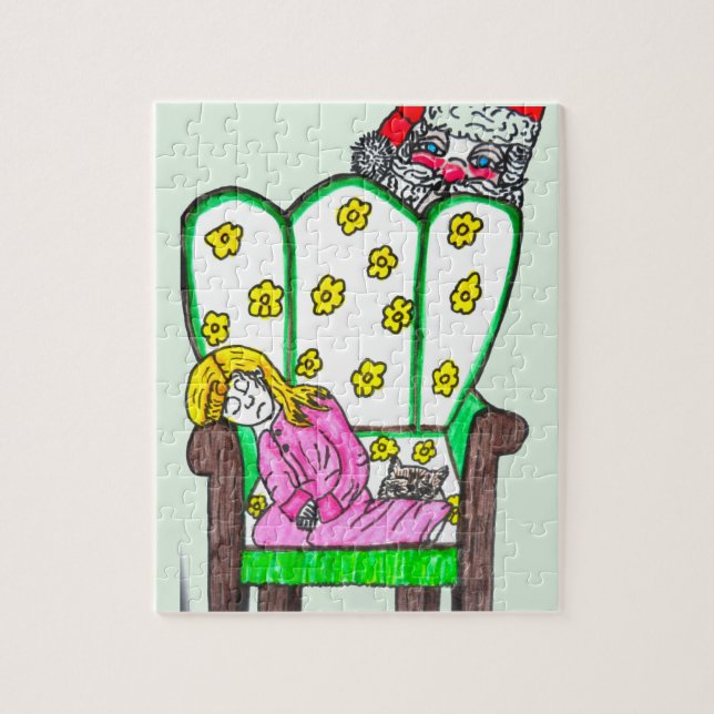 QUEBRA-CABEÇA CHRISTMAS WAITING FOR SANTA   (Vertical)