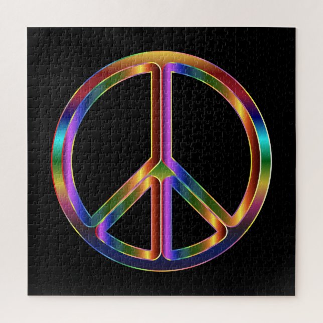 Quebra-cabeça Chrome Peace Sign (Vertical)