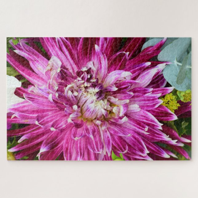 Quebra-cabeça Chrysanthemum Roxo - Flor 20x30 (Horizontal)