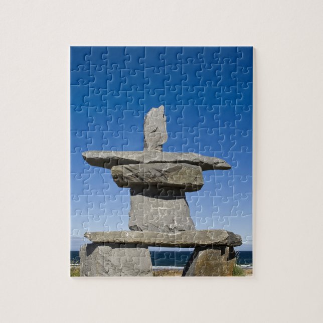Quebra-cabeça Churchill, Manitoba. Inukshuk (Vertical)