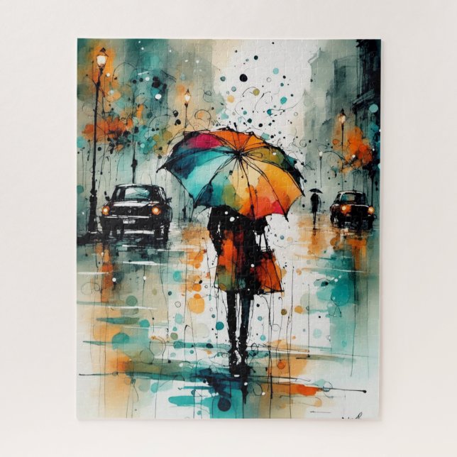 Quebra-cabeça Chuva De Verão Na Cidade 2 (Vertical)