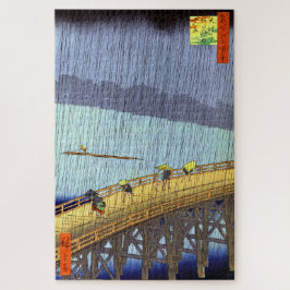 Quebra-cabeça Chuva Súbita Sobre Shin-Ohashi Utagawa Hiroshige 