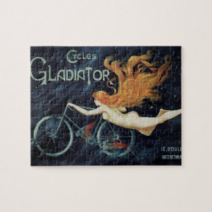 Quebra-cabeça Ciclos Gladiadores, Arte Vitoriana Vintage Nouveau