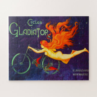 Quebra-cabeça Ciclos Gladiator Cartaz de Anúncio de Ciclismo Fra