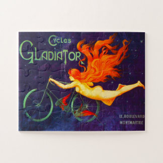 Quebra-cabeça Ciclos Gladiator Cartaz de Anúncio de Ciclismo Fra