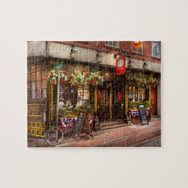 Quebra-cabeça Cidade - Boston MA - A Taverna Green Dragon (Horizontal)