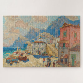 Quebra-cabeça Cidade Costeira na Espanha (Paisagem Espanhola Vin