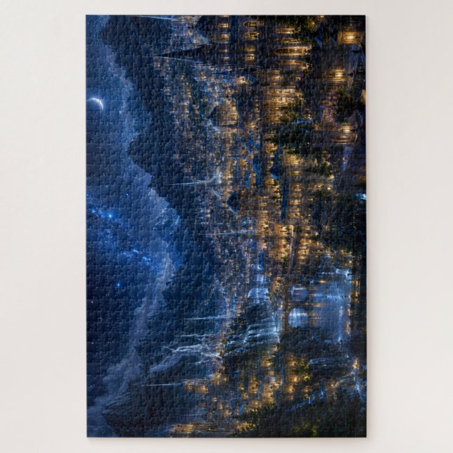 Quebra-cabeça Cidade da Luz Estelar (Vertical)