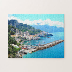 Quebra-cabeça Cidade de Amalfi, costa italiana, cenário de viag