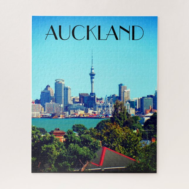 Quebra-cabeça cidade de auckland, nova zelândia (Vertical)
