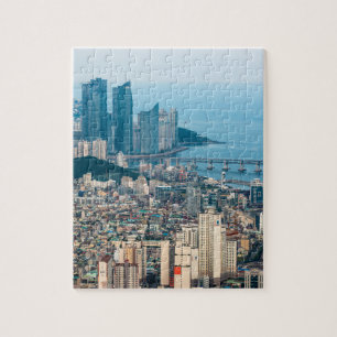 Quebra-cabeça Cidade de Busan, Skyline. Província de Yeongnam,