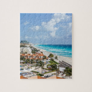 Quebra-cabeça Cidade de Cancun na praia
