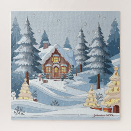 Quebra-cabeça Cidade de inverno de Natal