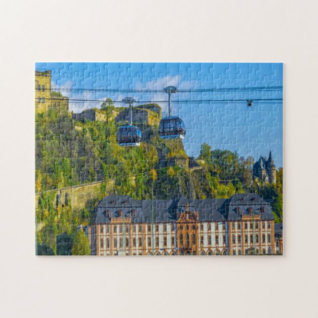 Quebra-cabeça Cidade de Koblenz Alemanha. (Horizontal)