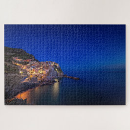 Quebra-cabeça Cidade de Manarola no Cinque Terre à noite