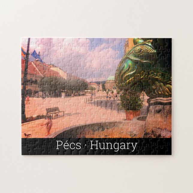 Quebra-cabeça Cidade de Pecs - Hungria (Horizontal)