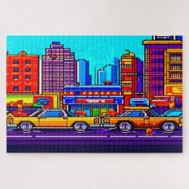 Quebra-cabeça cidade de pixel