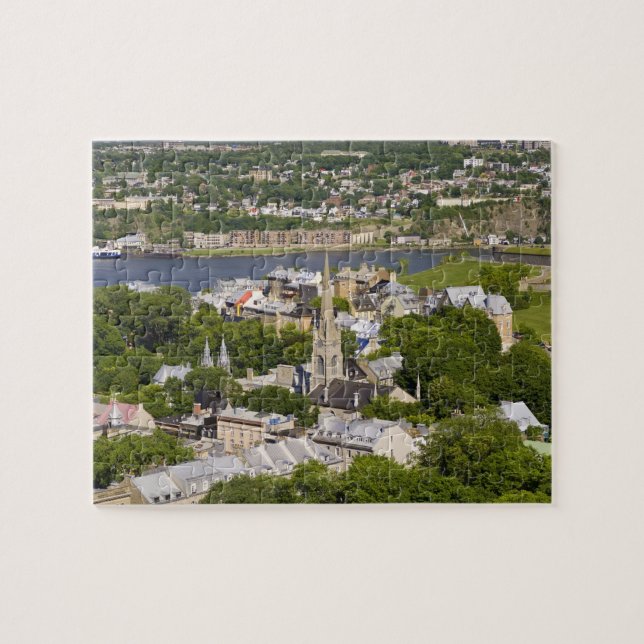 Quebra-cabeça Cidade de Quebec, Quebec, Canadá. Olhando para bai (Horizontal)