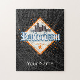 Quebra-cabeça Cidade de Roterdão, Países Baixos Skyline - Holand