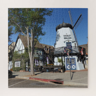 Quebra-cabeça Cidade Dinamarquesa de Moinhos Cênicos de Solvang