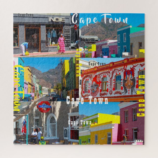Quebra-cabeça Cidade do Cabo BoKaap CBD África do Sul (Vertical)