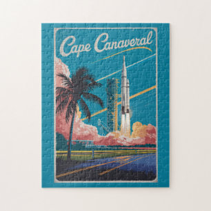 Quebra-cabeça Cidade do Cabo Canaveral da Flórida Viagem Art