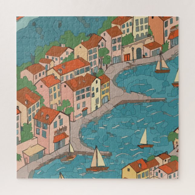 Quebra-cabeça Cidade do Mar (Vertical)