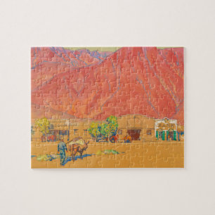 Quebra-cabeça Cidade e Cliff por Maynard Dixon