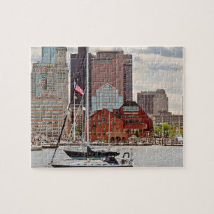 Quebra-cabeça Cidade - mães de Boston - skyline da caminhada do