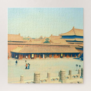 Quebra-cabeça Cidade Proibida da China viagem vintage