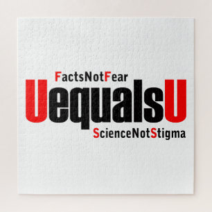 Quebra-cabeça Ciência do HIV UEqualsU não é estigma