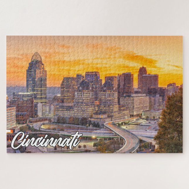 Quebra-cabeça Cincinnati, Ohio, Estados Unidos (Horizontal)