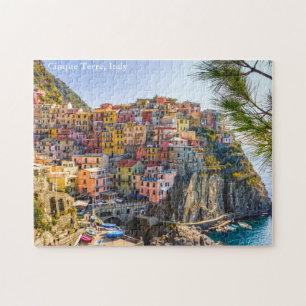 Quebra-cabeça Cinque Terre, Itália Viagem Turismo Texto Persona