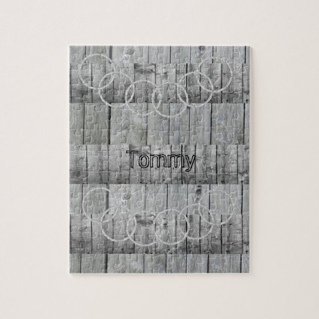 Quebra-cabeça Cinza Madeira (Vertical)