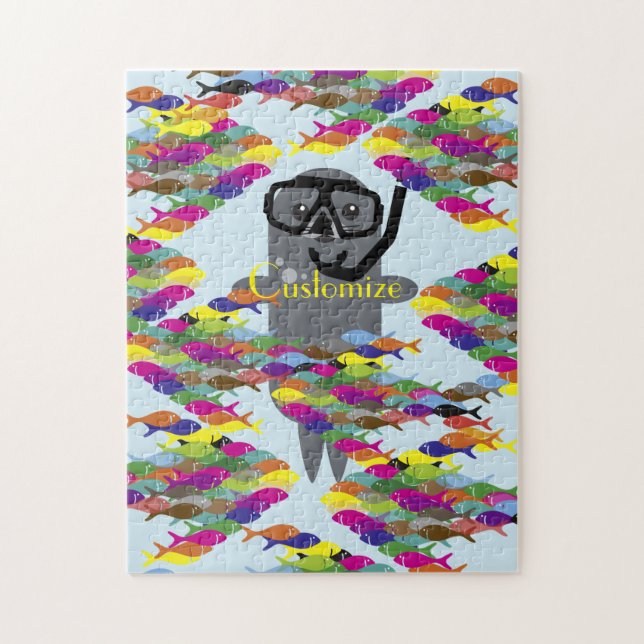 Quebra-cabeça Cinza Seal Thunder_Cove (Vertical)