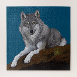 Quebra-cabeça Cinza Wolf