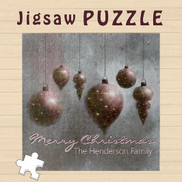 Quebra-cabeça Cinzas de Cobre de Natal Personalizadas -