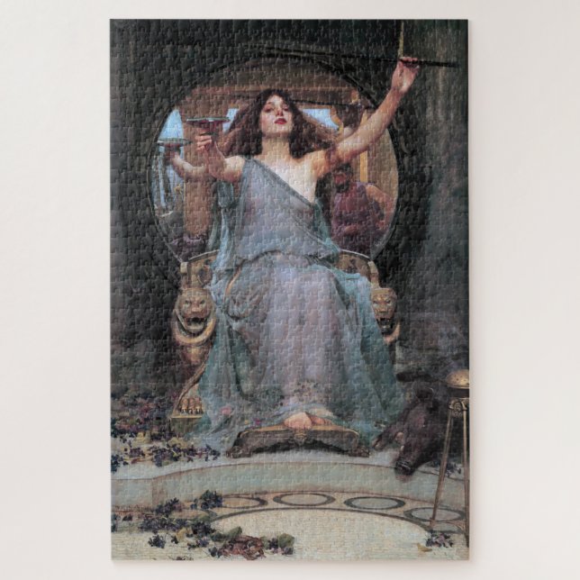 Quebra-cabeça Circo que oferece a Taça a Ulisses, Waterhouse (Vertical)