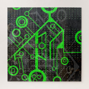 Quebra-cabeça Circuito Verde
