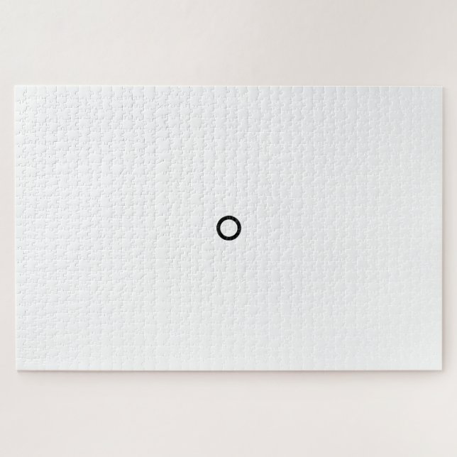 Quebra-cabeça círculo branco e preto (Horizontal)