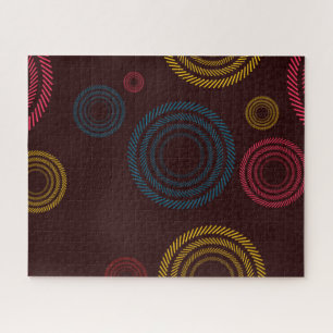 Quebra-cabeça Círculos legal, coloridos, de tendências