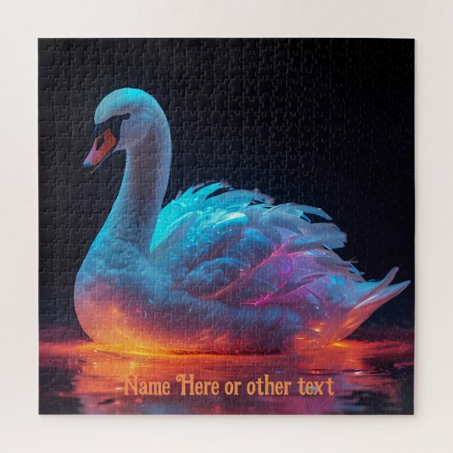 Quebra-cabeça Cisne Adorável para Qualquer Ocasião (Vertical)