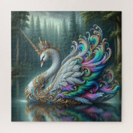 Quebra-cabeça Cisne Unicórnio Majestoso