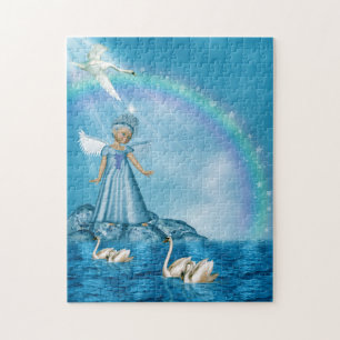 Quebra-cabeça Cisnes Brancas E Anjo
