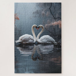 Quebra-cabeça Cisnes para sempre juntos