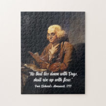 Citação de Benjamin Franklin - Personalize Jigsaw 