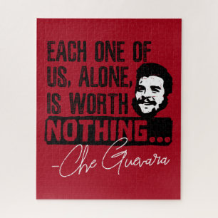 Quebra-cabeça Citação de Che Guevara - Cada um não vale nada