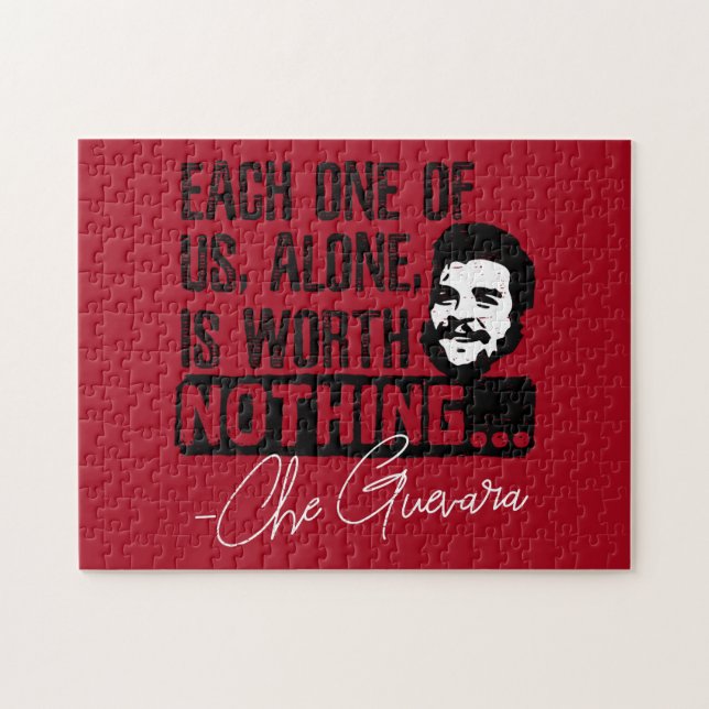 Quebra-cabeça Citação de Che Guevara - Cada um não vale nada (Horizontal)